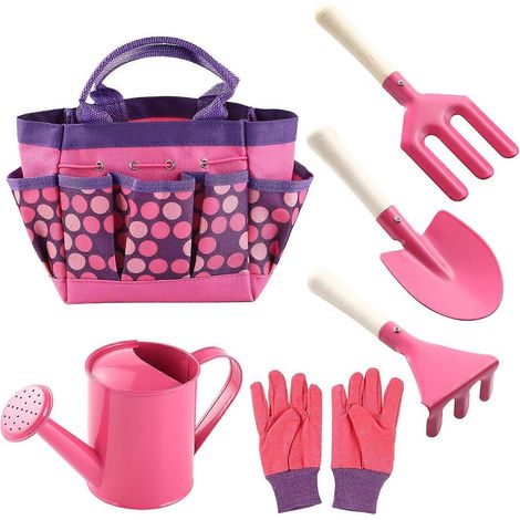 Kit de jardinage, ensemble de 7 outils de jardinage, comprenant un arrosoir et des gants de jardinage. (1/4)