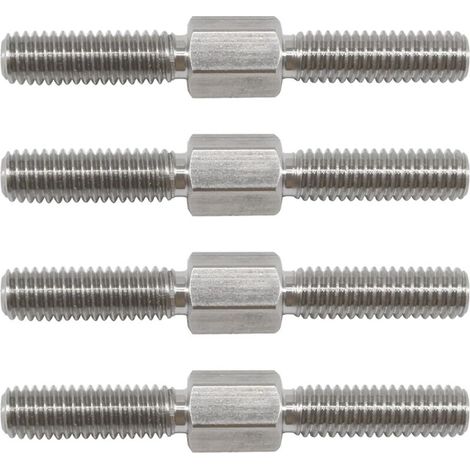 Sechskantbolzen M12 x 100 mm, Rechts-/Linksgewinde, Edelstahl 304 – 4er-Pack