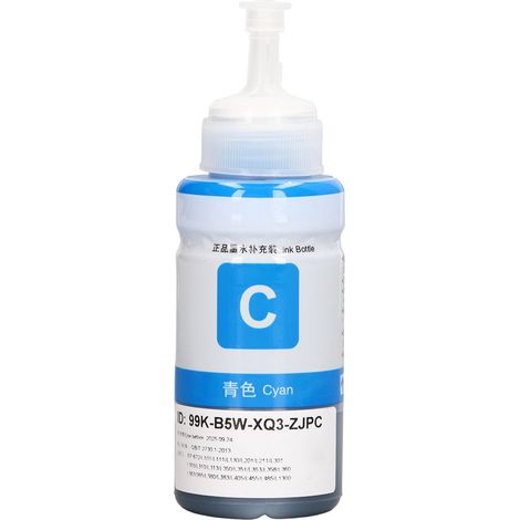 Cartouche d'encre recharge compatible imprimante 672 L360 L380 L351 L1300 L383 L565 Cyan (1/5)