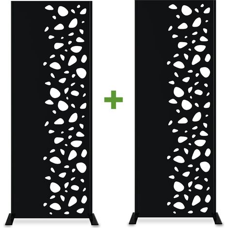 Juego de 2 paneles decorativos SUNNY Black H.160cm patrones lado derecho (1/5)