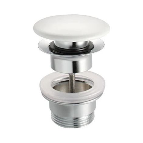 Piletta Click Clack Tonda con Troppo Pieno per Lavabo e Bidet con