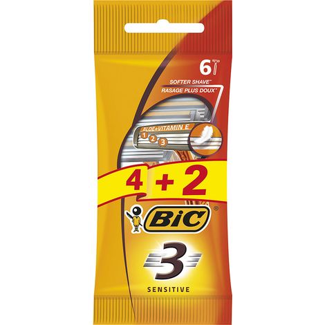 Rasierpack für Herren 3 Sensitive 4+2 Stück