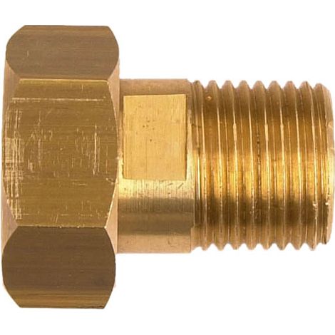 Raccord de robinetterie laiton 1/2 mâle – Filetage 1/2" (15x21) – Écrou libre pour installation rapide – Norme A.C.S. NF EN 12164