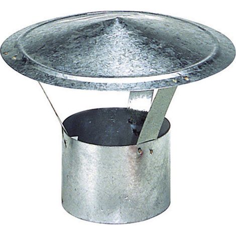 Wolfpack Sombrero Galvanizado para Estufa, Chimenea, Extracción de Humos, Para tubo Ø 250 mm.