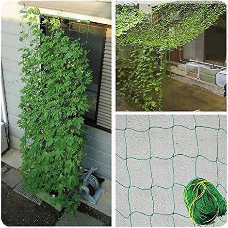 Filet de support pour plantes grimpantes de jardin (1 pièce), en nylon plastique, pour ipomées et liserons. (1/5)