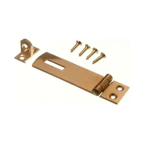 1 loquet et agrafe en laiton poli de 63 mm avec compatibilité avec cadenas (1/2)