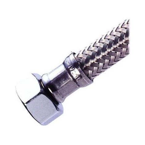 Latiguillo flexible inoxidable h-h ½ pulg, 30 cm