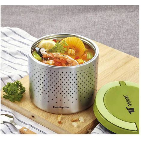 Thulos Lunchbox, Silber, 1 Liter