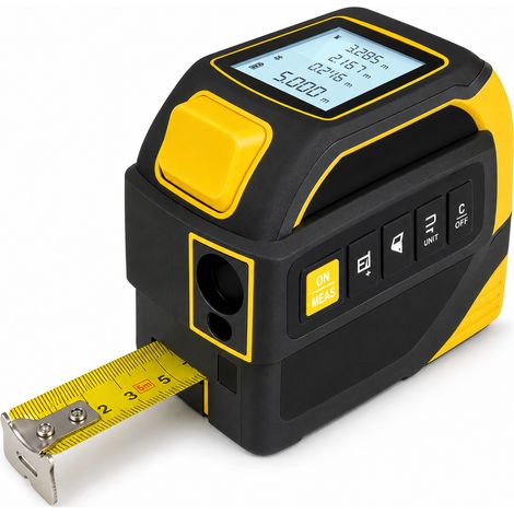 Telemetro laser 4 in 1 5 m 60 m Bluetooth per misurazione (1/5)