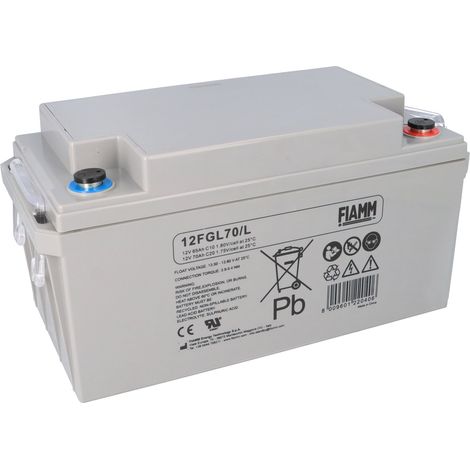 Fiamm Blei-Akku 12FGL70/L 12V 70Ah Pb M6 Innengewinde (1/5)
