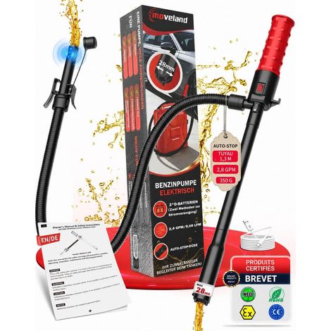 Pompe Essence Electrique 2,8 GPM, USB-C/Batterie 2D (1/5)