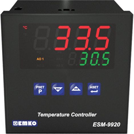 Emko ESM-9920.5.20.0.1/01.02/0.0.0.0 2-Punkt, P, PI, PD, PID Temperaturregler Pt100, J, K, R, S, T -