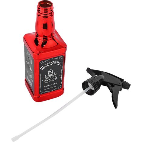 Vaporisateur de coiffure 500 ml pour salon de coiffure, outils de coiffure et jardinage à domicile (rouge)