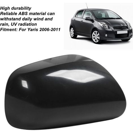 Couvercle de Rétroviseur Latéral, Pièces de Rechange Noires pour Couvercle de Rétroviseur de Voiture pour Yaris 2006-2011, Protection UV (Droite 87915 0D907) (1/4)