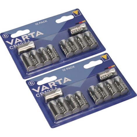 20x CR123A Varta Batterie Lithium 3V Photo Blister (1/5)