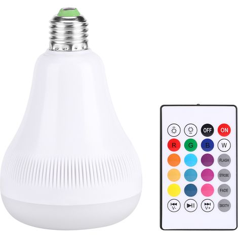 Ampoule Led E27 - Haut-parleur Bluetooth - Lumière Musicale RGB - 18 W - Pour Chambre Atelier Garage - 1 Pièce (1/5)