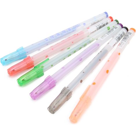 Kit de 6 stylos de couleur à effet 3D avec encre gel, idéal pour le bricolage et la peinture. Couleurs magnifiques. (1/5)