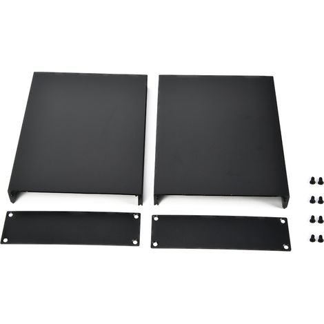 Boîtier aluminium noir 33x114x150mm pour projet électronique PCB instrument étui de refroidissement (1/5)