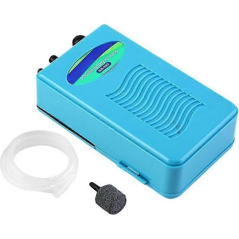 Pompe à air portable pour aquarium, silencieuse, à sortie unique, pour aérateur de petit aquarium et poissons. (1/5)