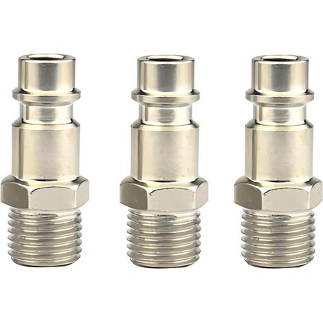 G1/4 Compressed Air Fitting - External Toothed Connector for Spray Gun, Dust Blower, Pneumatic Tools (1/5)