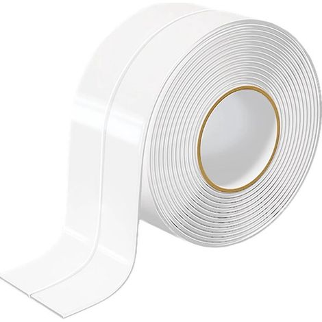 Selbstklebendes wasserdichtes Dichtungsband weiß selbstklebendes wasserdichtes und schimmelresistentes Fugendichtungsband 3 2 m 38 mm inklusive 3,2