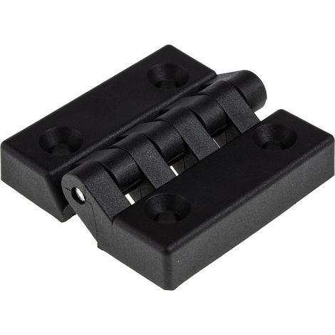 Rs Pro – Charnière nylon pour meuble 64mm – Épaisseur 13mm – Lot de 2 – Résistante aux environnements variés – Fixation vissée (1/4)