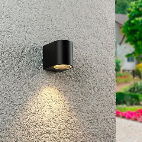 Außenleuchte Wandleuchte Frame DOWN rund für GU10 IP54 - Farbe: Schwarz (1/5)