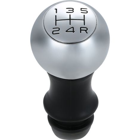 Pomo de palanca de cambios cromado, adaptador para caja de cambios manual de 5 velocidades, compatible con Peugeot 106, 206, 207, 306, 307, 407, 408, 508 y 807.