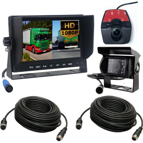 Moniteur DVR robuste avec caméra avant séparée et caméra de recul