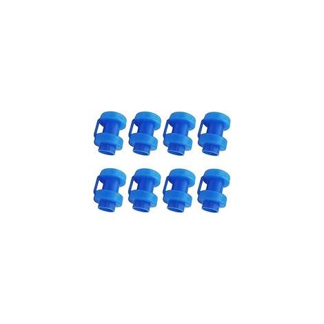 Embouts de Trampoline 8 Pièces Embouts de Tige de Filet, Pièces de Rechange de Trampoline de Diamètre 25 mm Pour Tiges De Filet de Trampoline (bleu) (1/5)