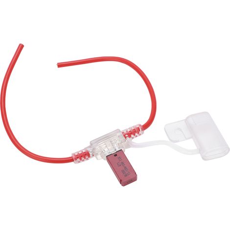31,5 cm 12AWG Kfz-Sicherungshalter aus TPE/PVC mit rückstellbarem 10-A-Leistungsschalter für Pkw- und Wohnmobilkofferräume (1/5)