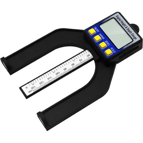 Digitaler Tiefenmessgerät Höhenmesser 0-80mm LCD Höhenmesser für Holzarbeiten und Maschinenbau