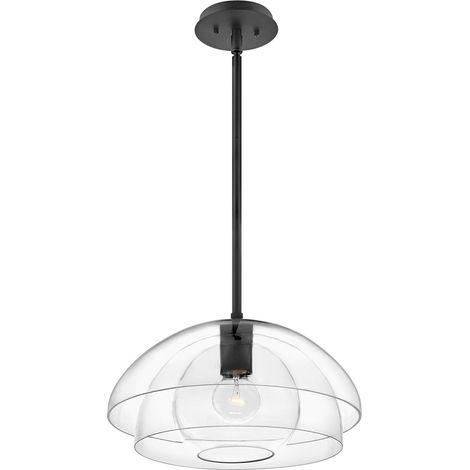 Elstead Hinkley Lotus Plafonnier Dome Suspension Noir (1/5)