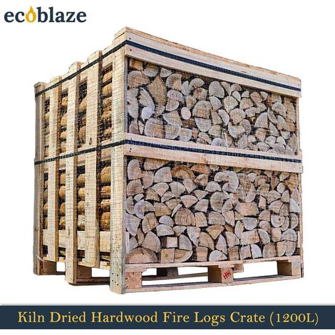 Ecoblaze Kiln Dried Hardwood Firewood Logs 1200L for Wood Burner & Pizza Oven (1/5)