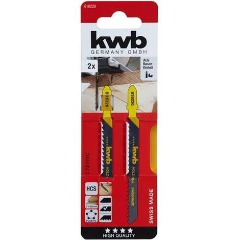KWB blis. 2h calar corte fino madera 75mm t 49626060 , Blister 2 Hojas De Calar Corte Fino Madera 75Mm En T de la marca Einhell.
