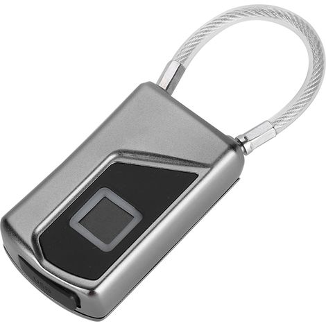 Serrure D'empreinte Digitale de Semi-conducteur D'intérieur sans Clé D'USB Chargeant Cadenas Intelligent D'empreinte Digitale Portatif Serrure Polyvalente de Valise de Porte Cadenas Anti-vol de Séc.