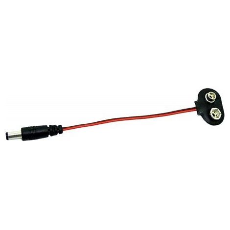 Cable adaptador de bateria Arduino DC 9V  Negro (1/4)