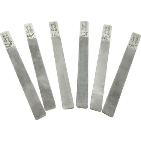 Kit de 6 limes pour sillet de guitare, outil de réparation et de limage des frettes, pour guitare électrique (09-42). (1/5)