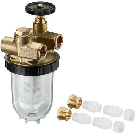 FILTRO OLIO COMBUSTIBILE DC 3/8'' FF T.NICKELE con FASCETTE