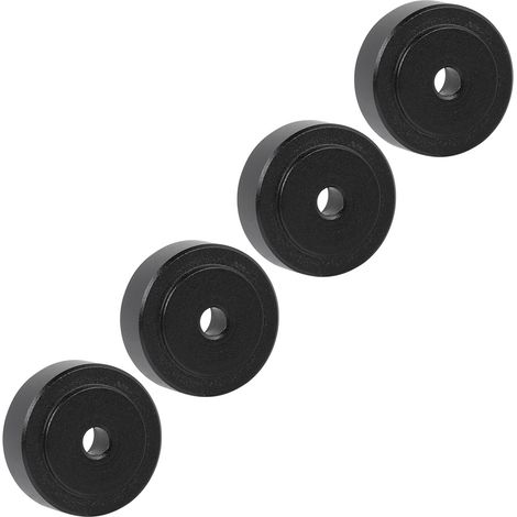 Pieds anti-vibration en aluminium noir pour amplificateurs audio, 4 pièces, 20x8mm (1/5)