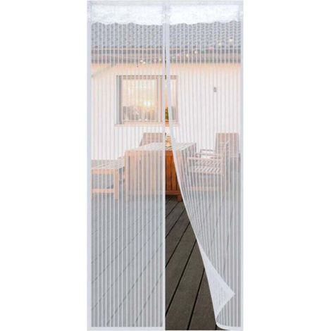 Cortina magnética antimosquitos para puerta – 90 x 210 cm – Instalación sin herramientas – Malla fina de nylon – Cierre automático por imanes (1/5)