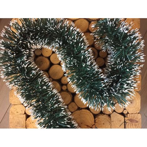 Weihnachtsdekoration Dkir, Weihnachtsdekor, Weihnachtsornament, Festliche Dekoration,  Italy, 1000x7 h7 cm, Grün und WeiÃŸ
