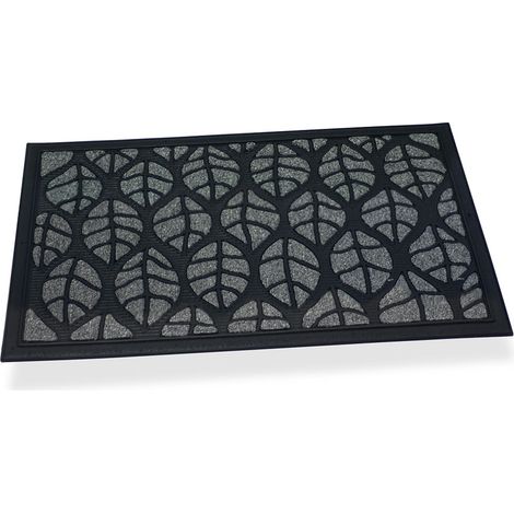 Felpudo Hidalgo Gris 45 x 75 cm 75 x 45 x 0,5 cm Hojas