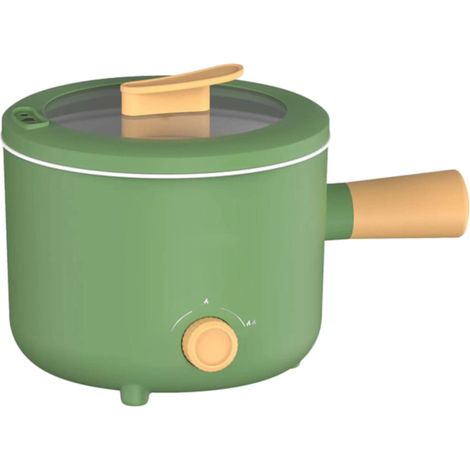 Marmite Électrique - 1 8 L - Revêtement Antiadhésif En Céramique - 2 Régulations De Puissance 300 W / 600 W - Pour Appartement Dortoir Hôtel - 1 À 2 Personnes (1/5)