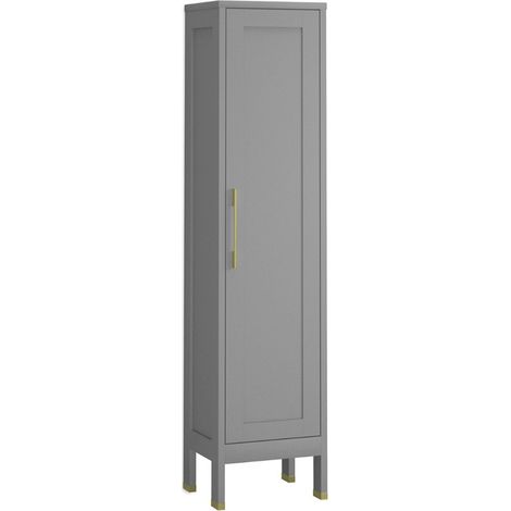 Columna Baño a Suelo 1 Puerta 160 x 35,7 x 32,5cm Mist Tirador Oro