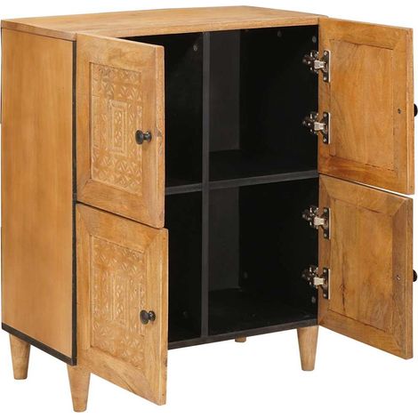 Maison La Vie - Buffet Salon Moderne - Meuble de rangement - Marron clair 33,5 x 60 x 75 cm bu4783 (1/5)