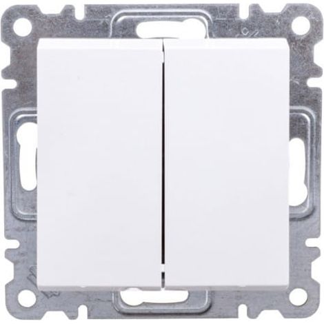 Lumina Doppeltreppenschalter Weiß WL0050
