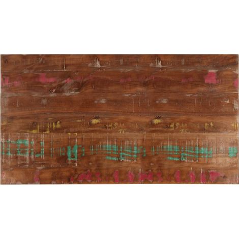 Tischplatte 110x50x2,5 cm Rechteckig Altholz Massiv
