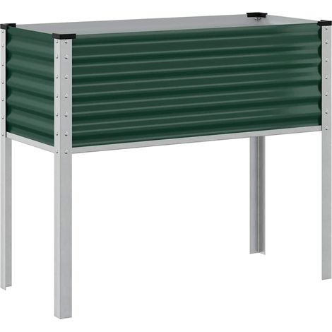 Maison Exclusive - Garten-Pflanzgefäß Grün 100 x 45 x 90 cm Stahl