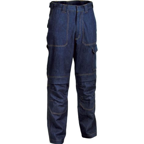 Cofra Schweißerhose, flammhemmend, 100% Denim-Baumwolle 48